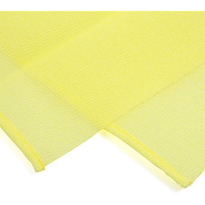 Ruilogod Yellow Nylon Beauty Skin Body Exfoliating Bath Shower Massage Washing Cloth Towel Scrubber (id: a88 2f4 139 b12 AAA - Image 3